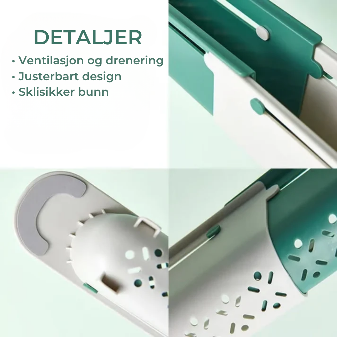 SinkSnap™ | Uttrekkbar vaskehylle for smart oppbevaring