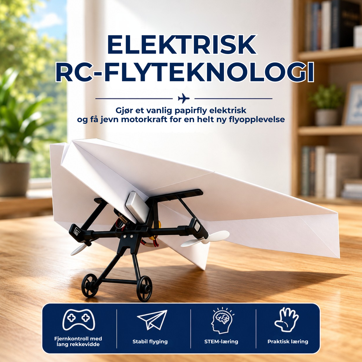 AeroFold™ | Gjør papirflyet fjernstyrt