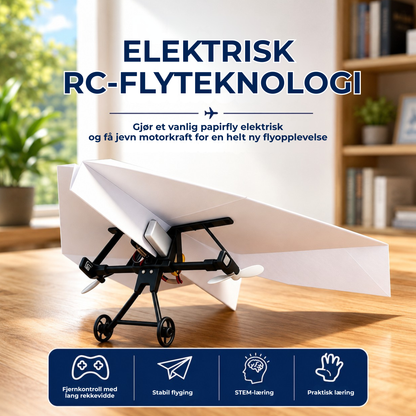 AeroFold™ | Gjør papirflyet fjernstyrt
