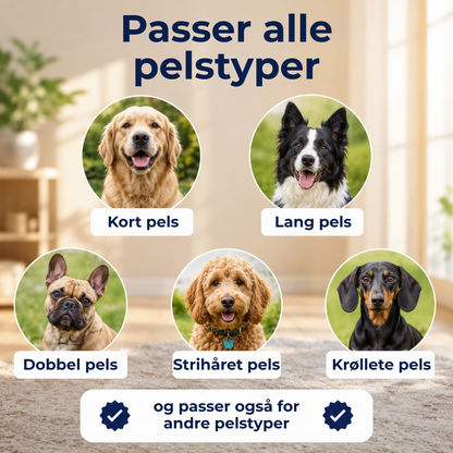UnderullBørste™ | Mindre hundehår i hjemmet