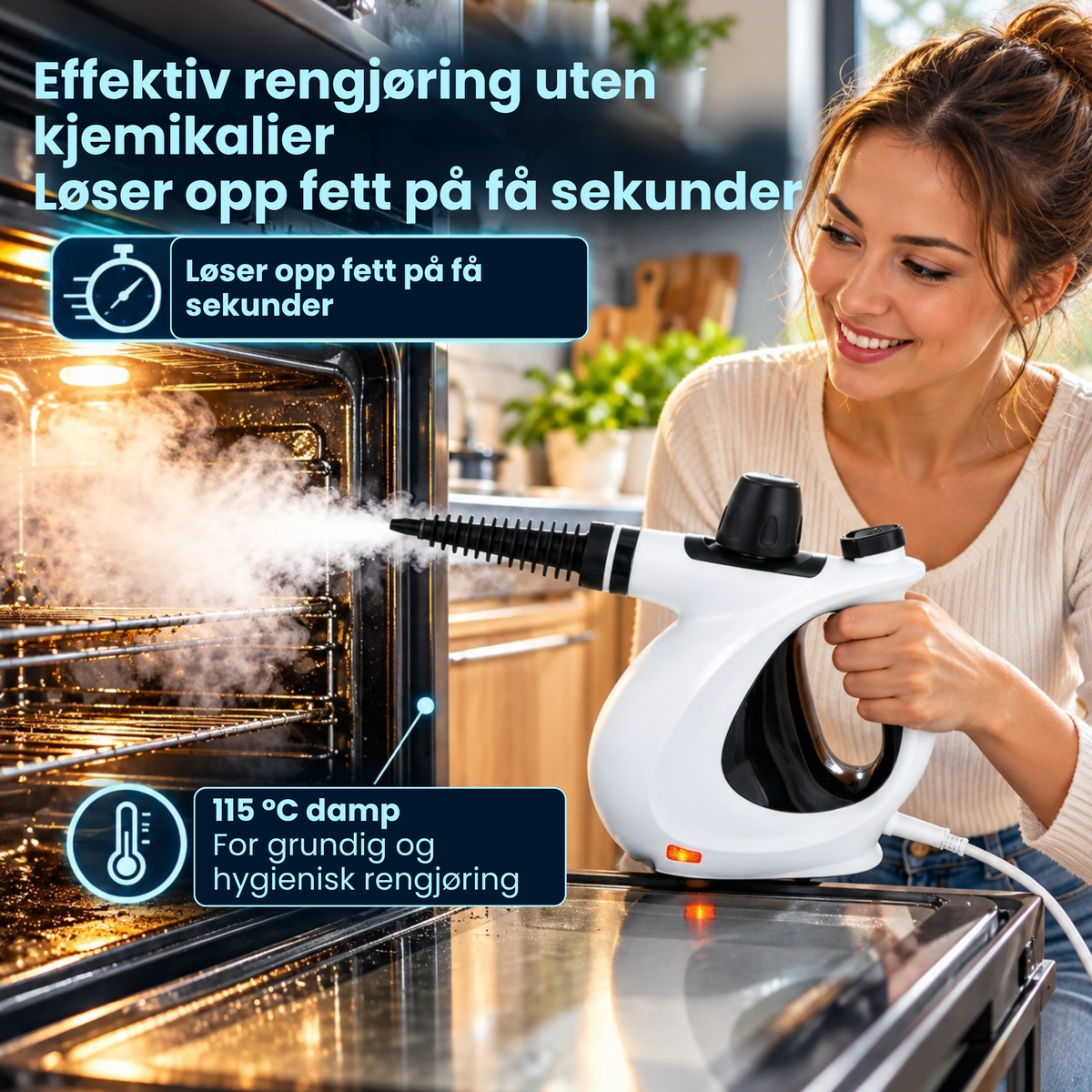 PureSteam™ | Kraftig damprengjøring uten unødvendig skrubbing