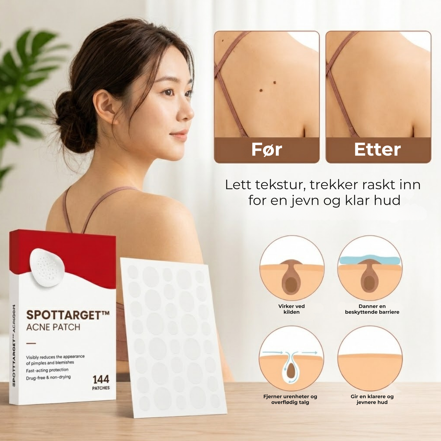 SpotTarget™ | Reduserer synlige hudutvekster, nupper og flekker på en målrettet måte.