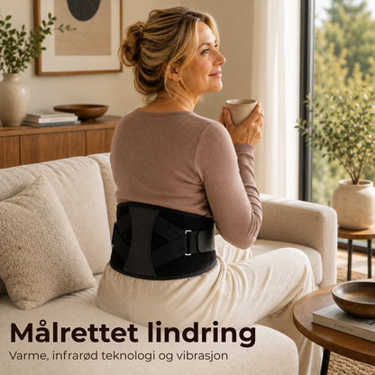 RyggVarme™ | Massasjebelte med Varme & Infrarødt Lys