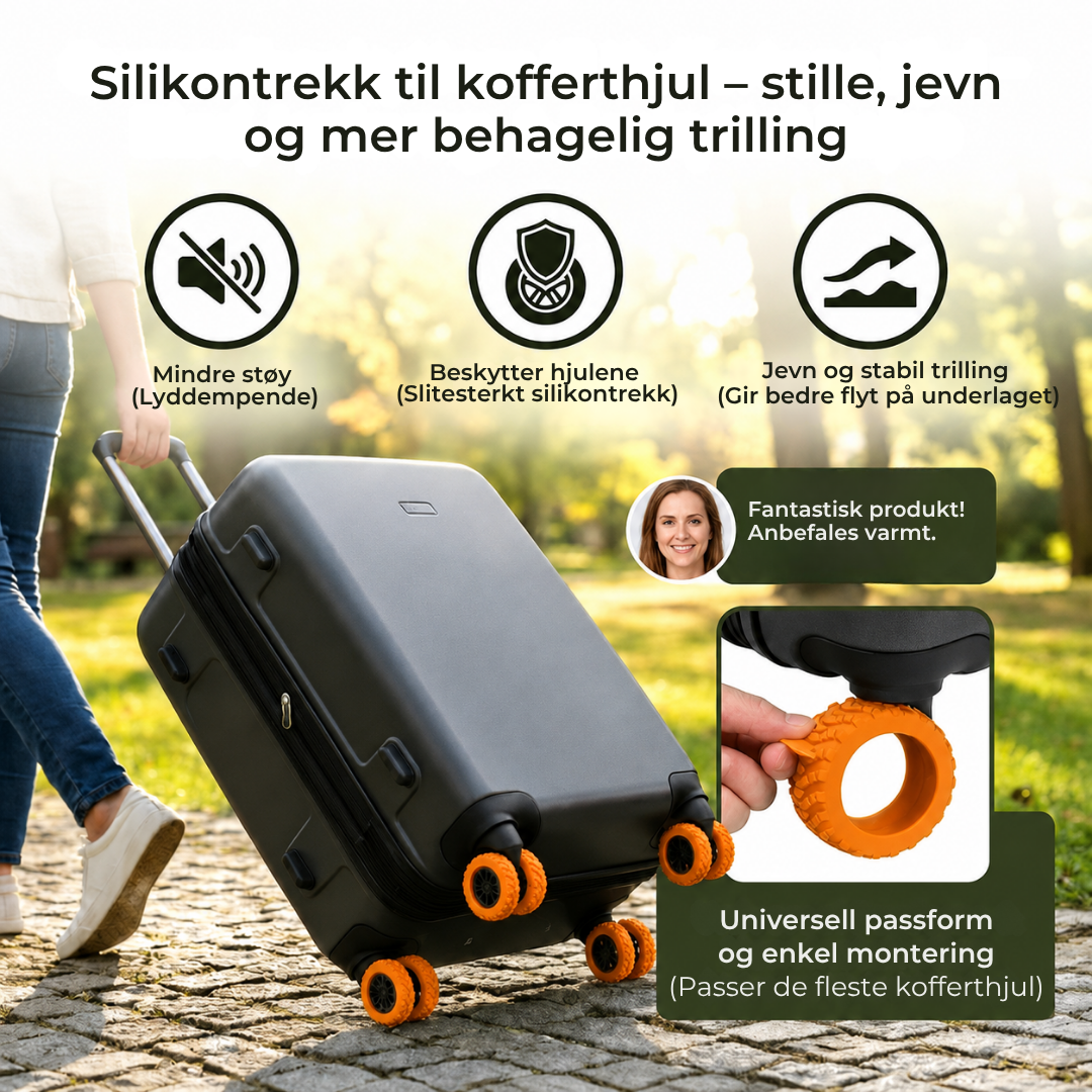 TravelTreads™ | Beskytt kofferthjulene dine og reis uten bekymringer!