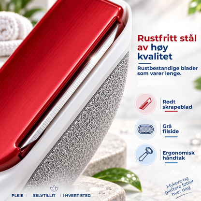 FootRefiner™ | Fjern hard hud og få mykere hæler