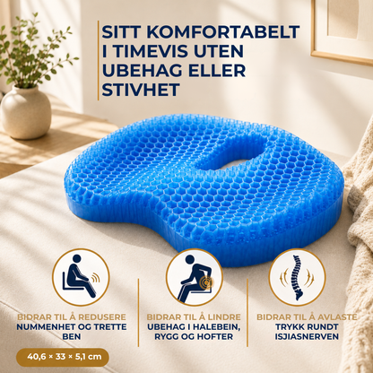 SeatRelief Gel™ | Avlaster trykket ved kilden – automatisk