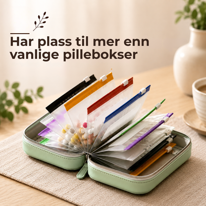 MedisinMappe™ | Diskré og ryddig oppbevaring for medisiner på farten