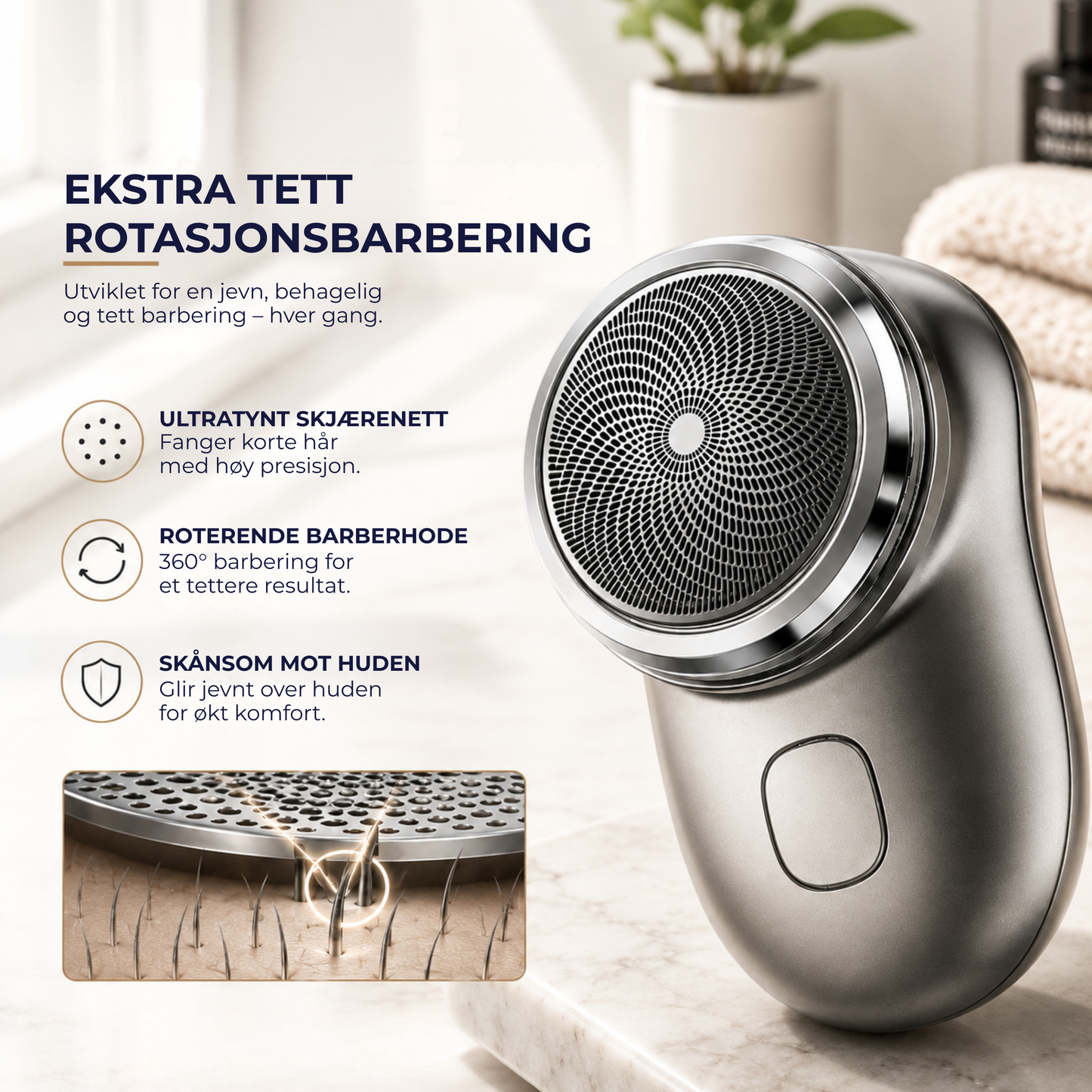MiniBarberer™ | Kompakt barbermaskin for rask og jevn barbering