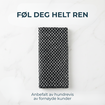 SpaKlut™ | Eksfolierende badehåndkle for silkemyk hud.
