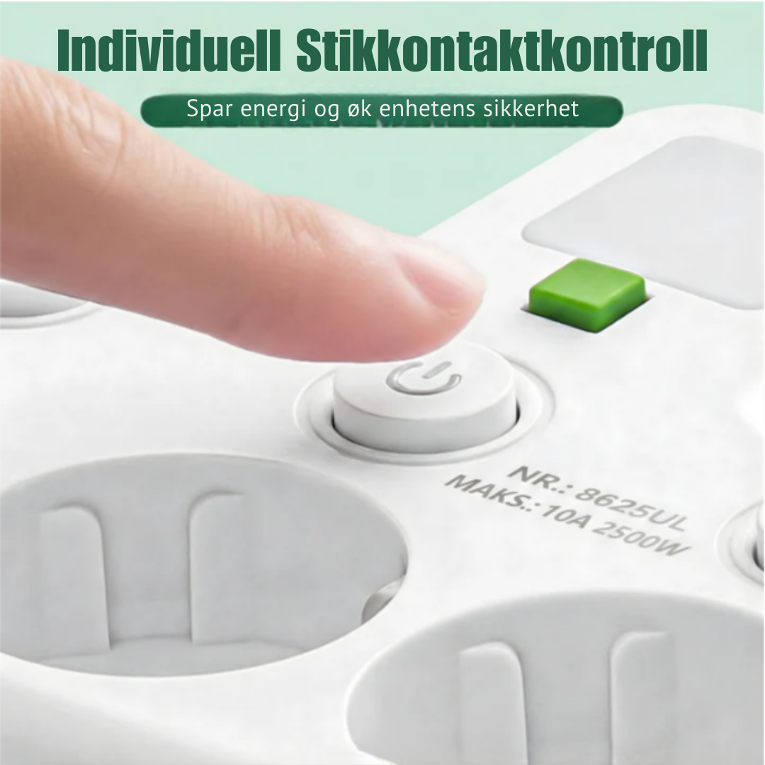 LadeHub™ | Ett vegguttak, full kontroll over alle enheter