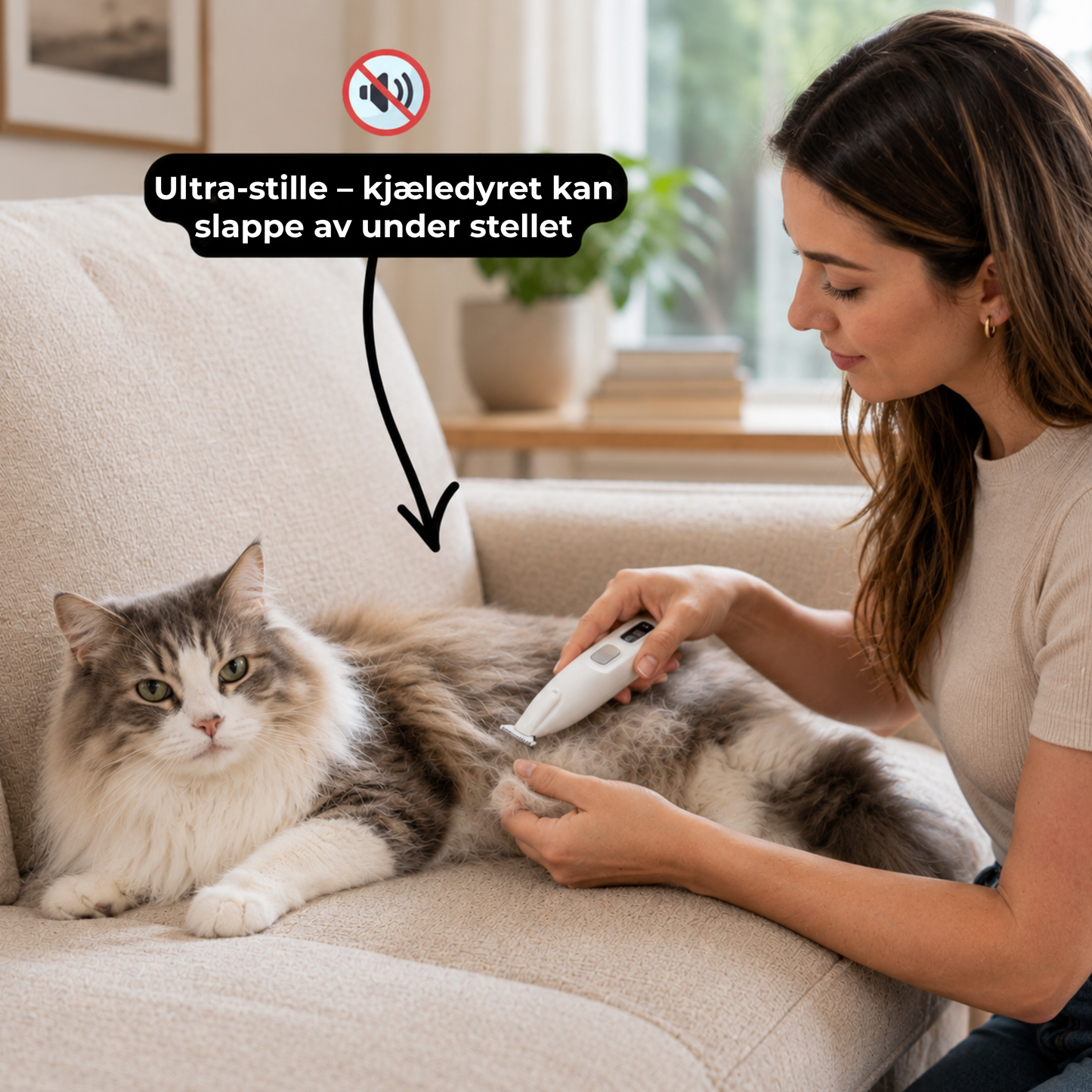 StilleTrimmer™ | Trådløs Pelstrimmer for Hund og Katt