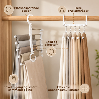 BukseHenger™ | Sammenleggbar Buksehenger for Smart Oppbevaring