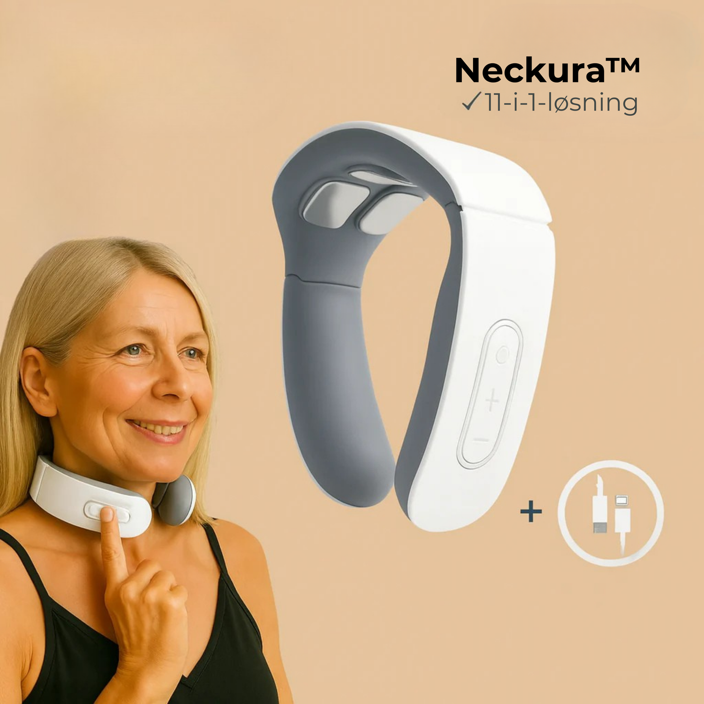 Neckura™ | Slapp av i nakkemusklene på bare 15 minutter – når og hvor du vil