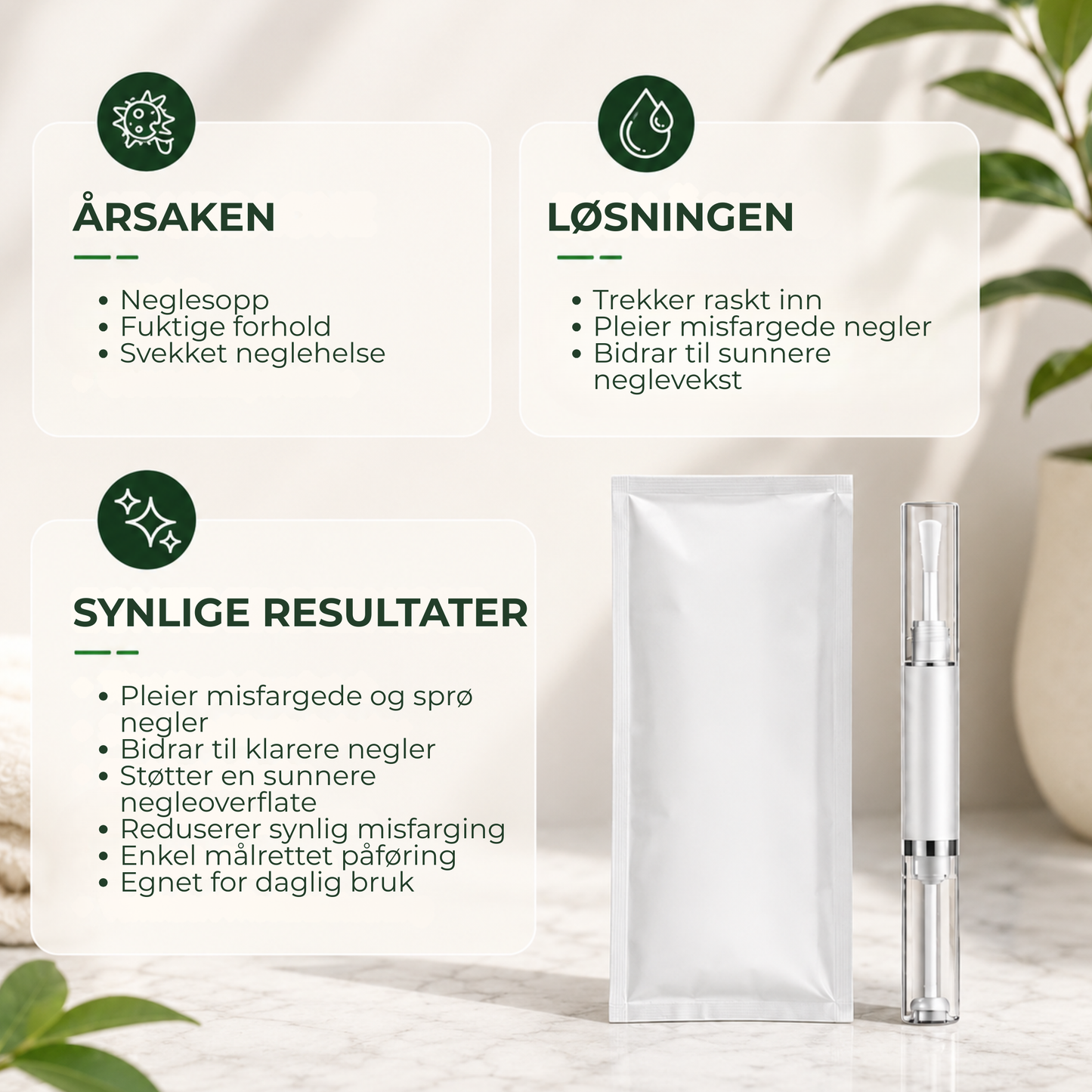 NeglePleie™ | Presisjonspenn mot neglesopp