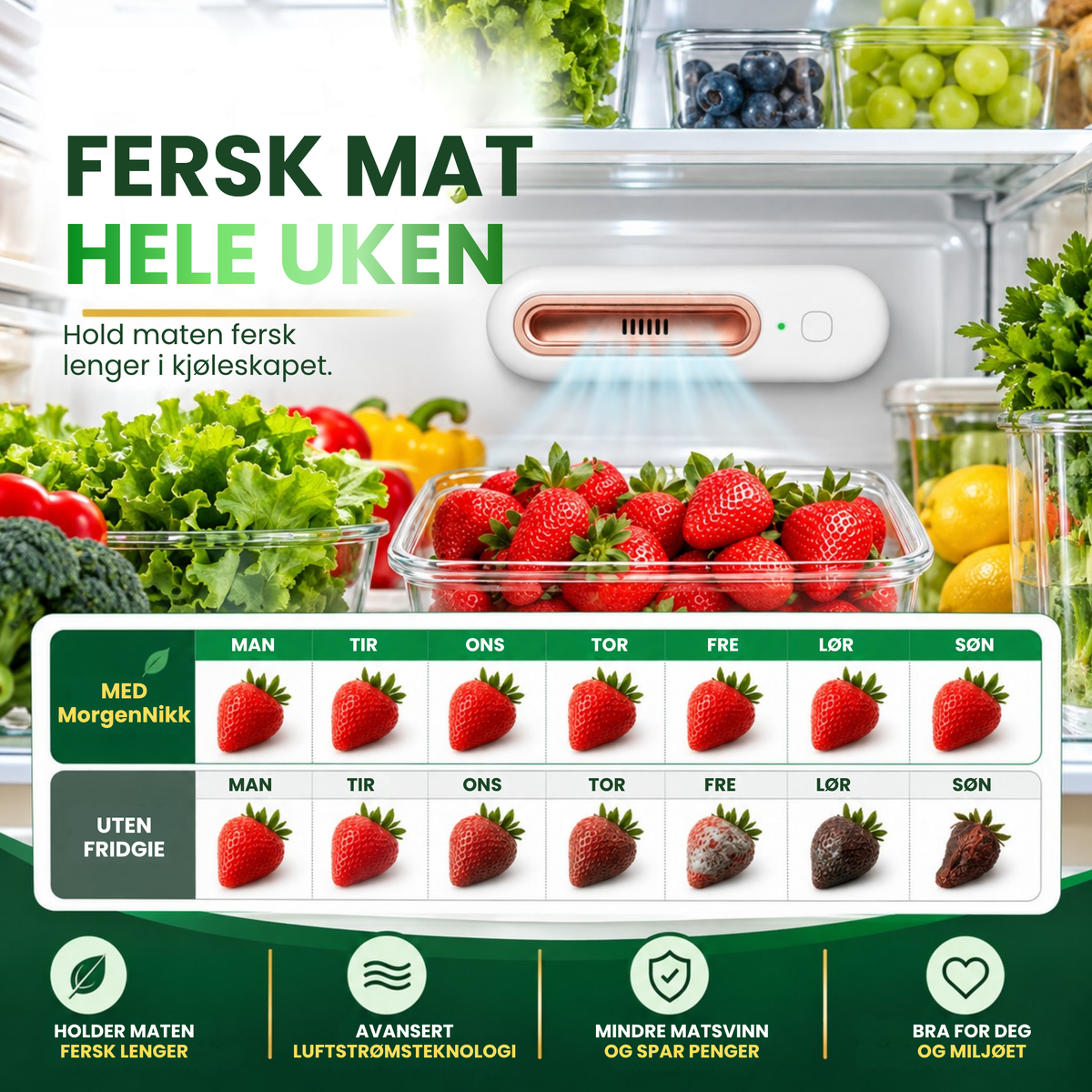 MorgenNikk | Holder maten fersk lenger