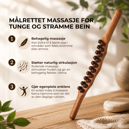 WoodRoll™ | Gua Sha-massasjerulle i tre