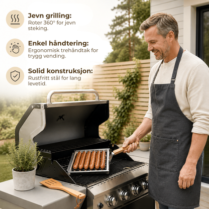 GrillGrep™ | Grill perfekt stekte pølser jevnt og enkelt — hver gang!