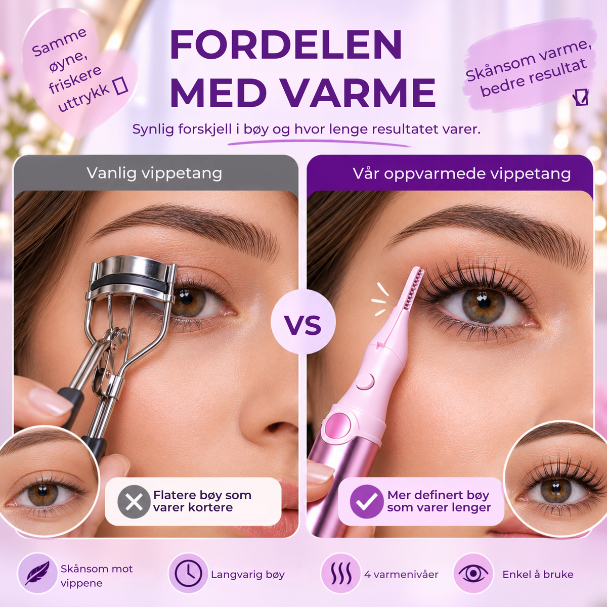 VippeKurve™ | Vakre, buede vipper på få sekunder