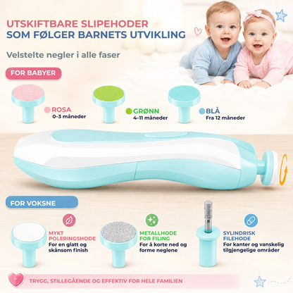 GentleFile™ | Trygg neglepleie for de aller minste fingrene