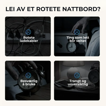 LadeHub™ | 6-i-1 Multifunksjonell Trådløs Ladestasjon – Alt-i-ett-komfort for nattbordet