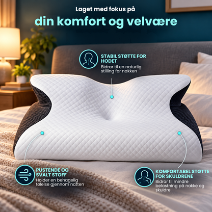 ErgoSøvn™ | Komfortabel støtte for nakken – hele natten