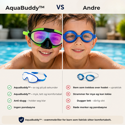 AquaBuddy™ | Behagelige svømmebriller for barn