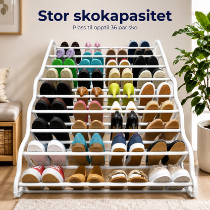 SkoHenger™ | Smart skoppbevaring over døren – plass til opptil 36 par sko