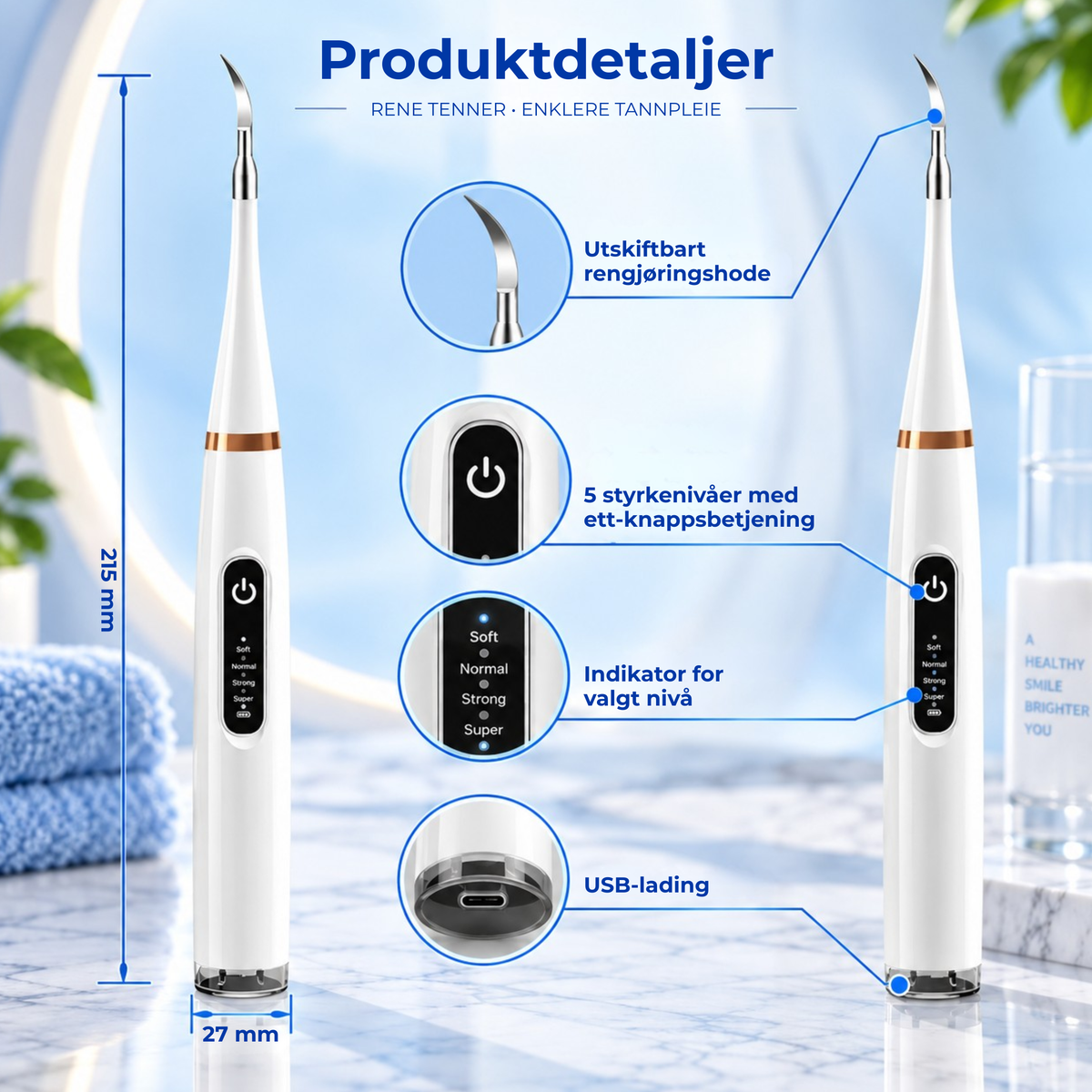 CleanTooth Tool™ | Målrettet rengjøring der tannbørsten ikke kommer til