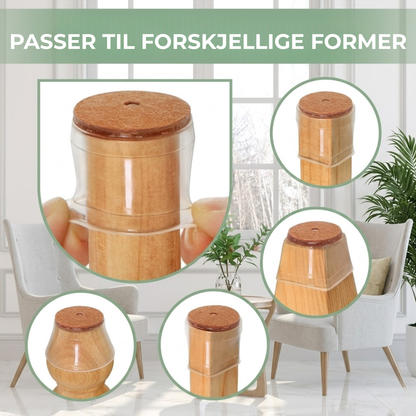 FloorGuard Caps™ | Silikonbeskyttere til stolben (16 stk)