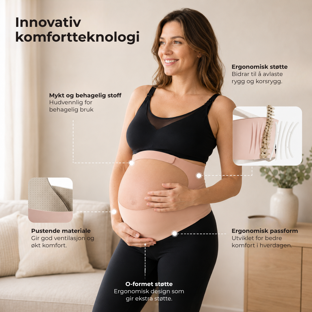 BellyEase™ | Ergonest O-Band graviditetsbelte for magestøtte