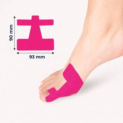 AlignTape™ | Ferdigklippet elastisk kinesiologitape for støtte ved hallux valgus
