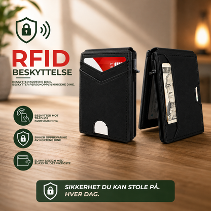 PopUp Lommebok™ | Slank RFID-lommebok med pop-up-kortholder