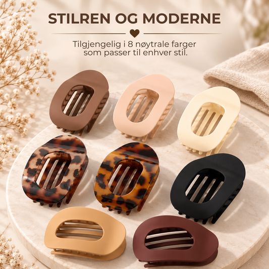 FlatKlemme™ | Flat og komfortabel hårklemme med sikkert design