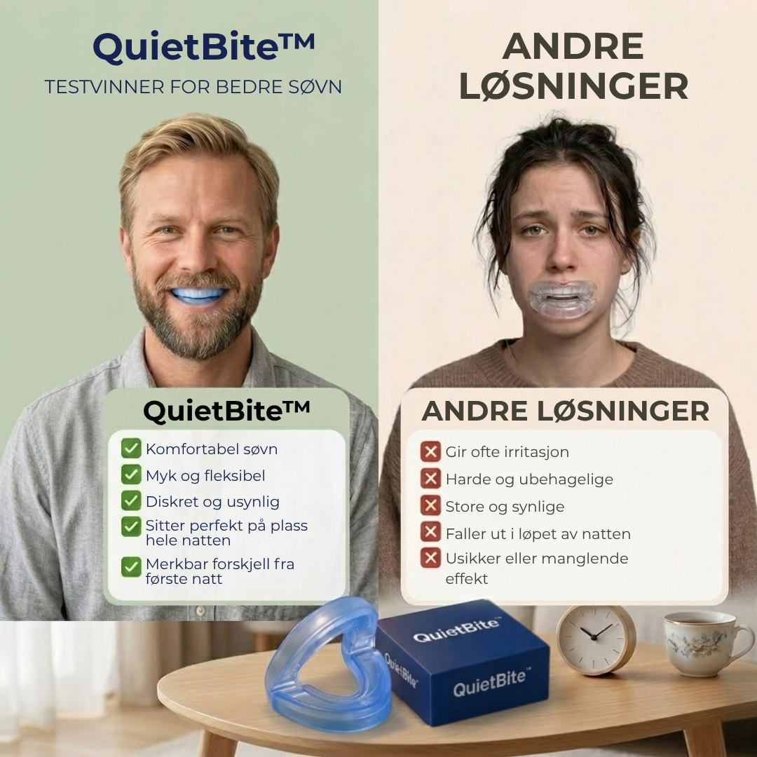 QuietBite™ Antisnorkeskinne | Fungerer fra første natt