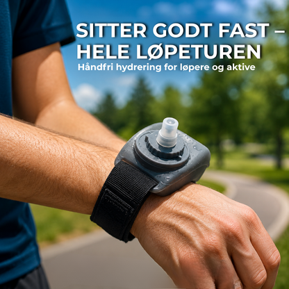 SipBand™ | Den lette håndfrie vannflasken for løping og trening