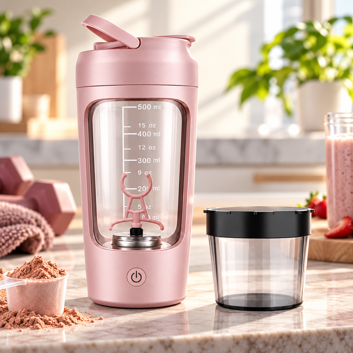 Press&Pour | Klumpfri proteinshake med ett knappetrykk