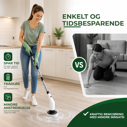SkrubbFri™ | 9-i-1 Elektrisk rengjøringsbørste