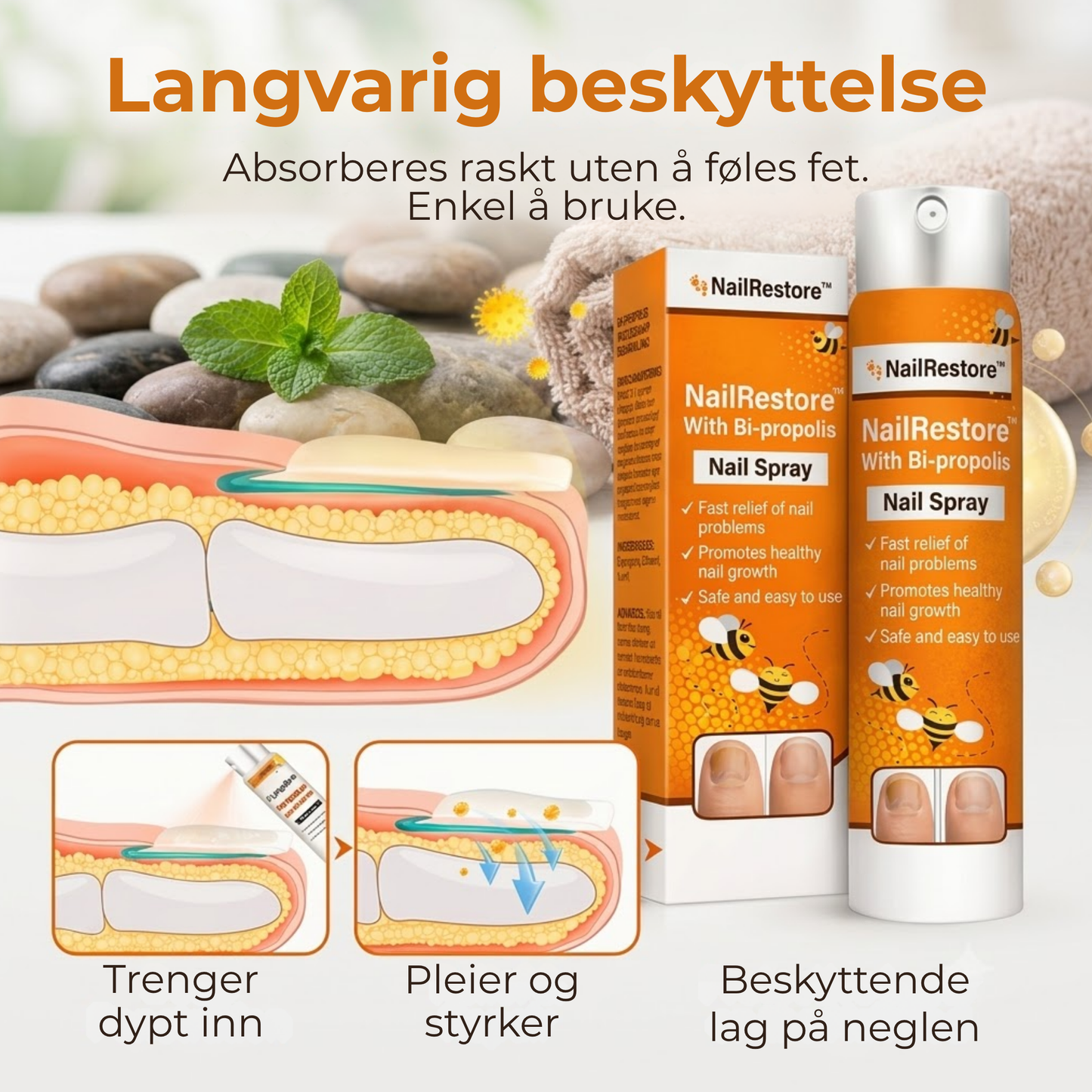 NailRestore™ | Bli kvitt neglesopp. Få tilbake sunne og sterke negler.