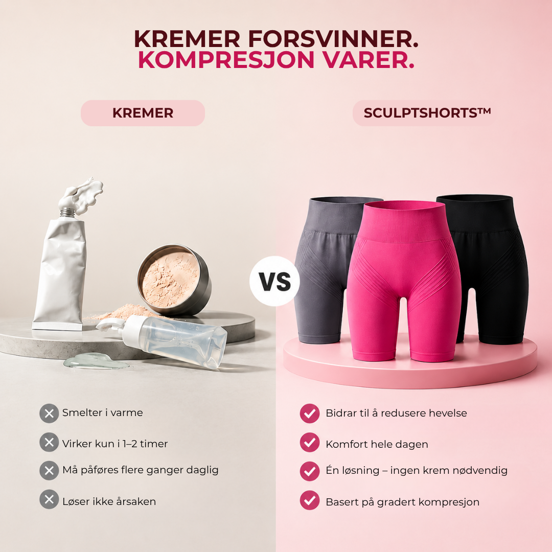 SculptShorts™ | 3D sykkelshorts mot gnissing