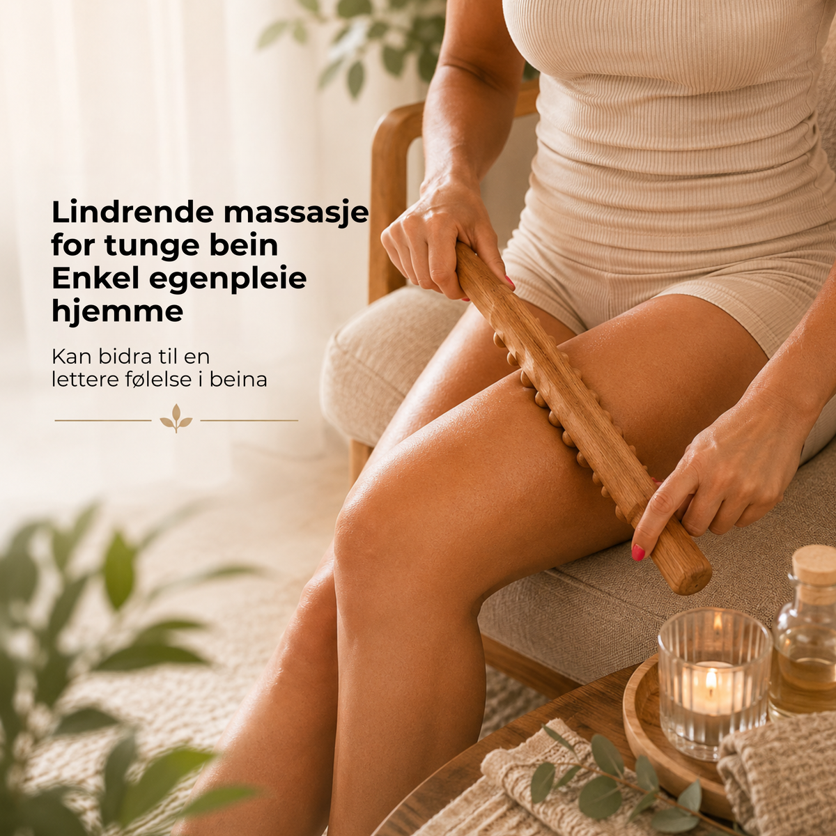 WoodRoll™ | Gua Sha-massasjerulle i tre