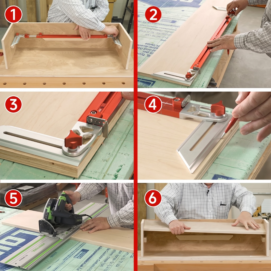 AngleStep™ | Justerbart trappetrinnsmalverktøy i aluminiumslegering