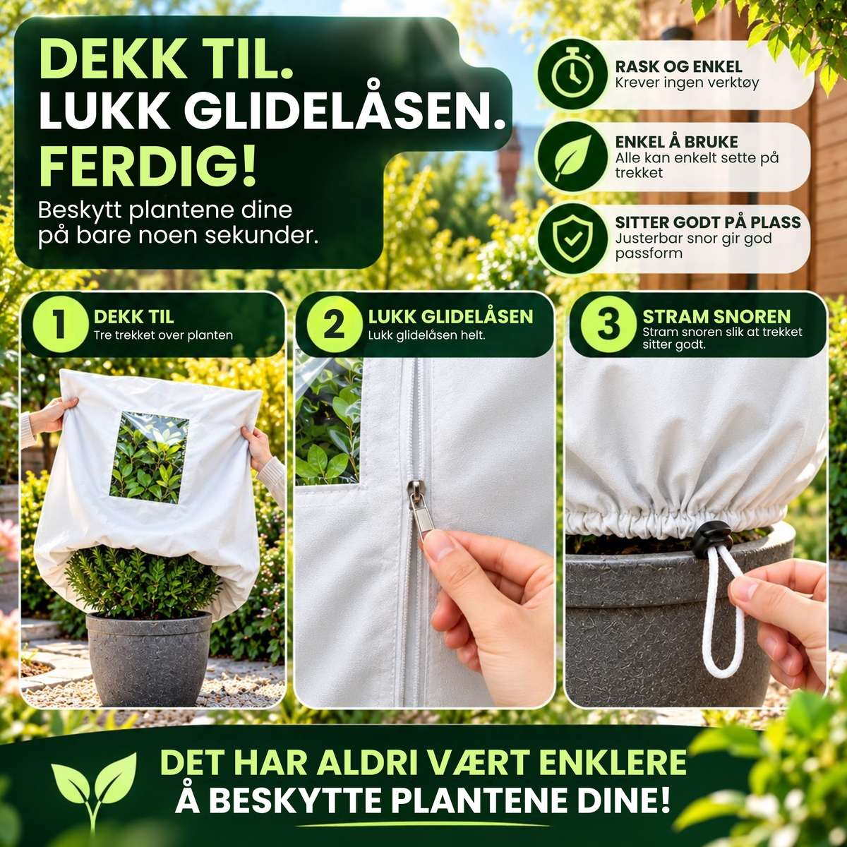 FrostVakt™ | Beskytt plantene dine mot frost og vinterkulde