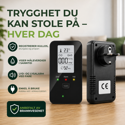 GassVarsler™ | Oppdag farlige gasser før de blir et problem