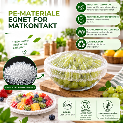StrekkLokk™ | Elastiske matlokk for enkel oppbevaring