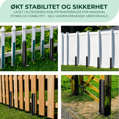 StakeGuard™ | Kraftig reparasjonssett for stabilisering av gjerdestolper