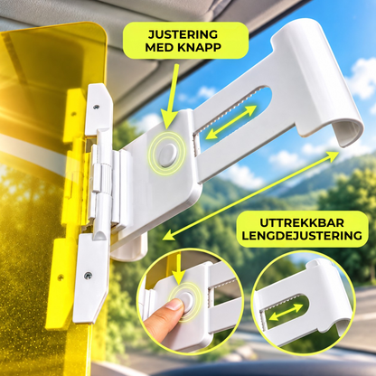 DriveShade Clip™ | Mindre blending – bedre sikt bak rattet