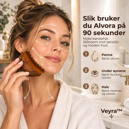 Veyra™ | Skånsom ansiktsbørste for mindre hevelse og et friskere uttrykk