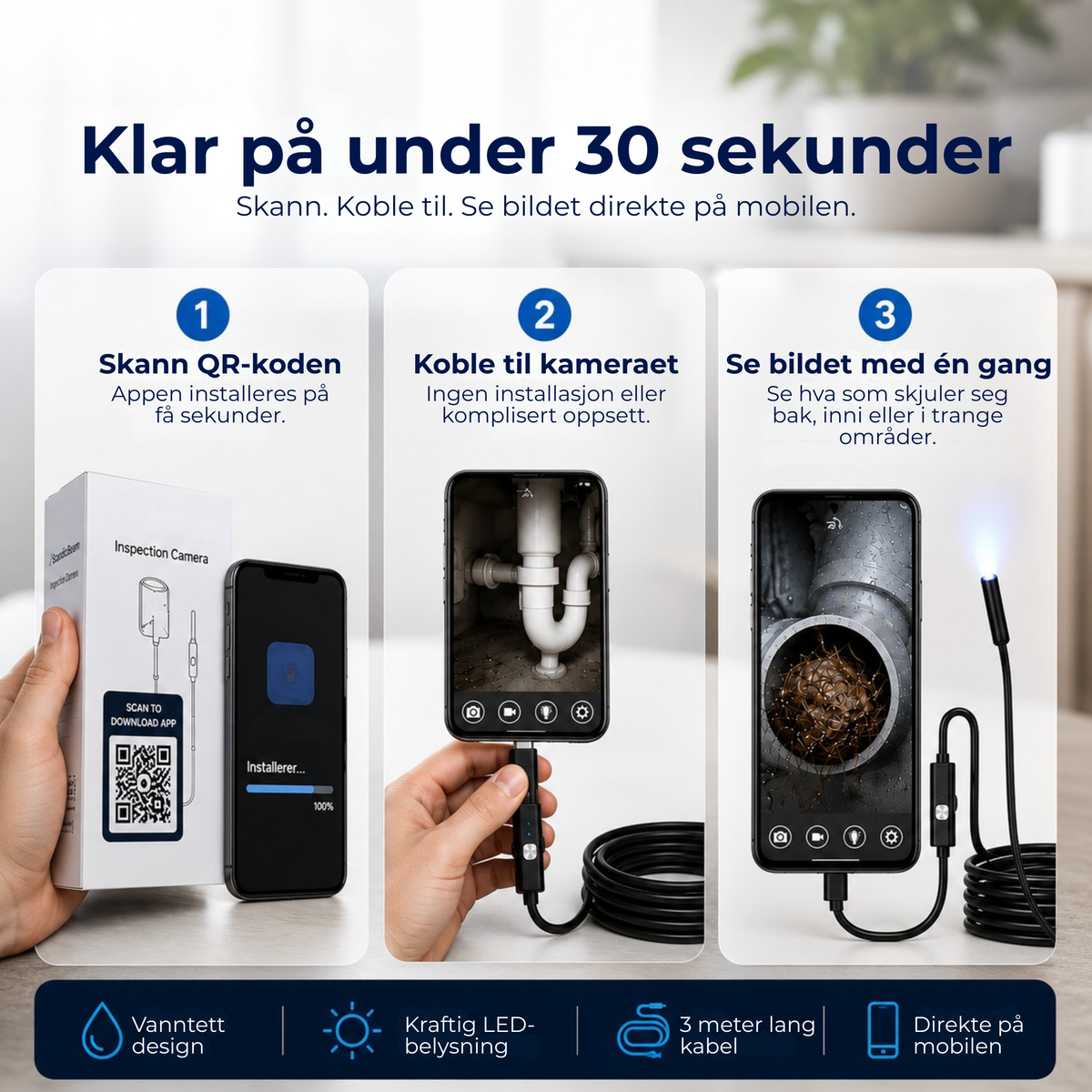 FlexKamera™ | Se det du ellers ikke kommer til