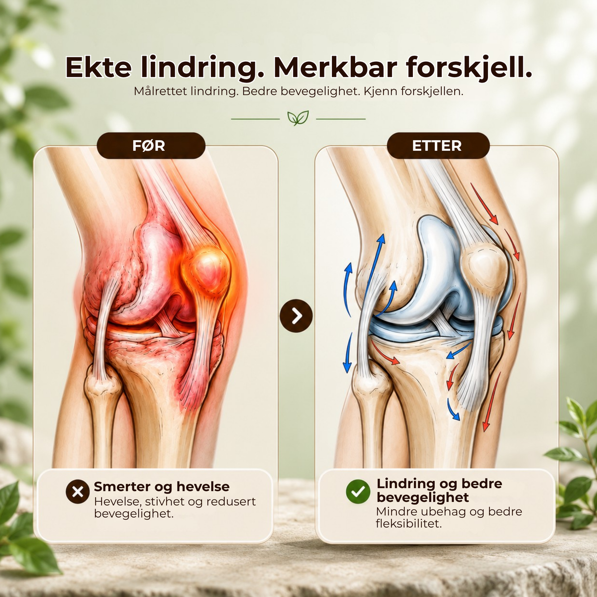 KneePulse™ | Lindrer stive og slitne knær hjemme