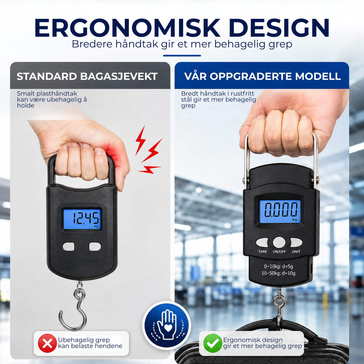 WeighGo™ | Bærbar elektronisk hengevekt
